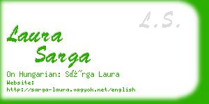 laura sarga business card